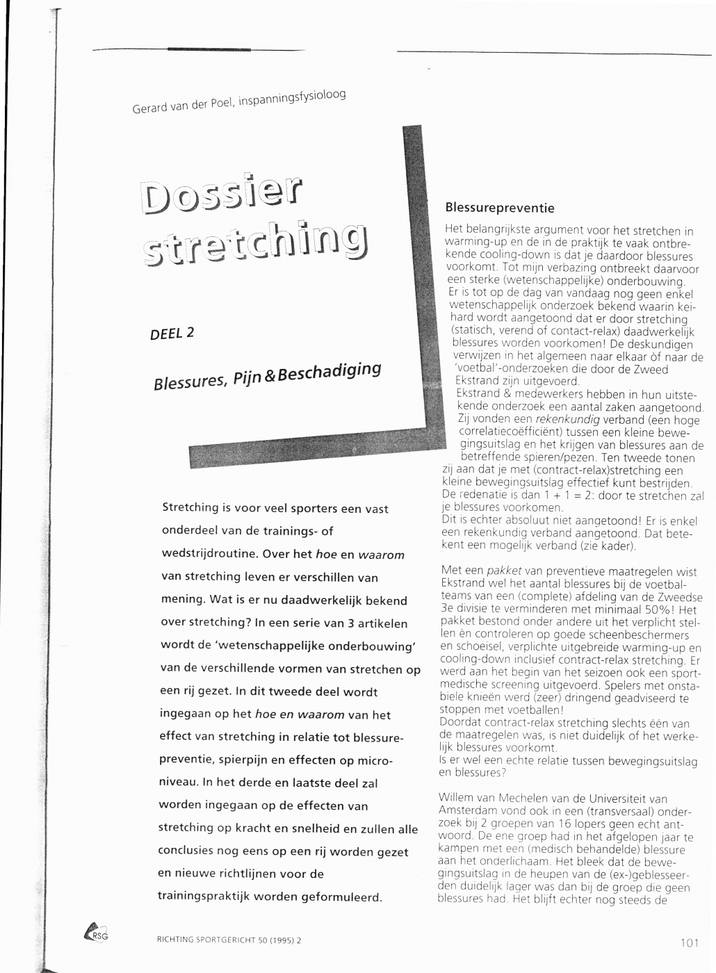 Dossier Stretching deel 2