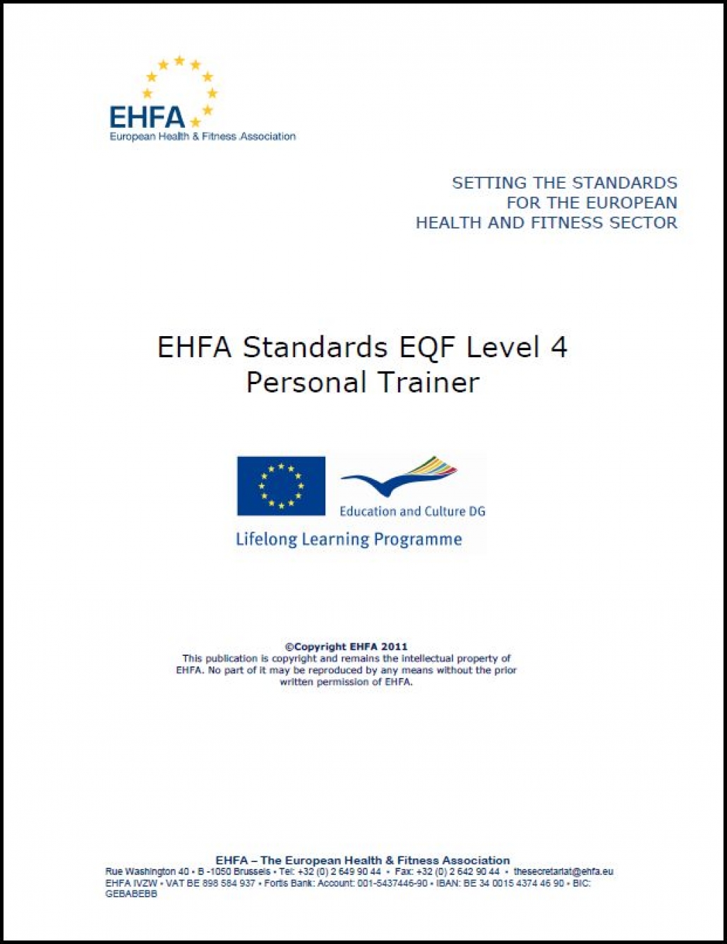 Personal trainer standards level 4