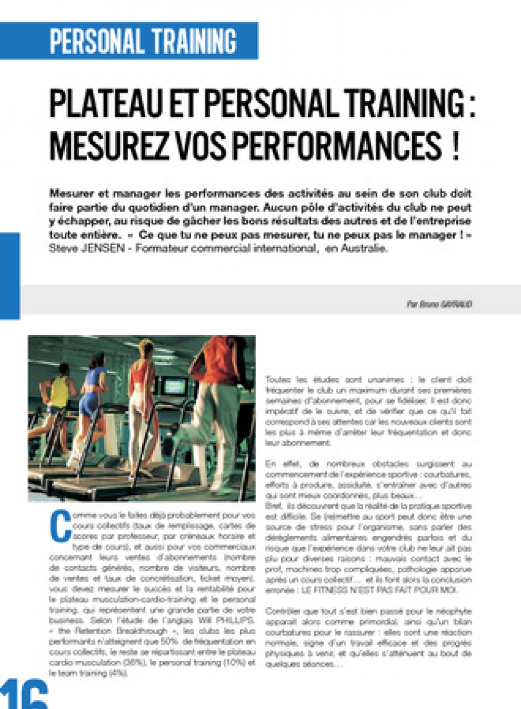 Plateau et personal training : Mesurez vos performances