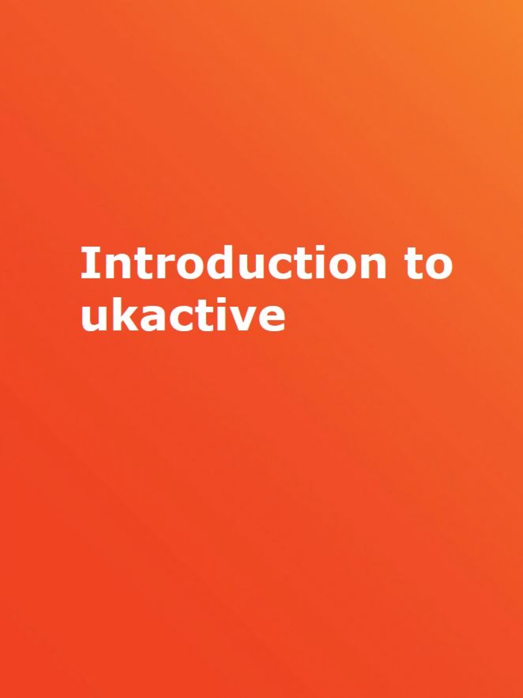 ukactive presentation
