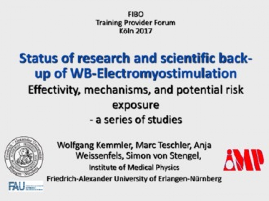 Status of research and scientific back-up of WB-Electromyostimulation