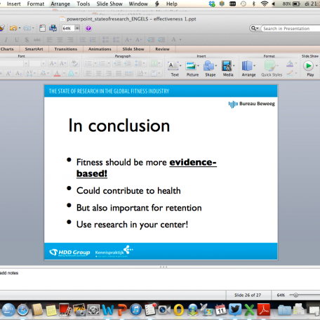 Presentation about studies on effectiveness as described in the book  - 1