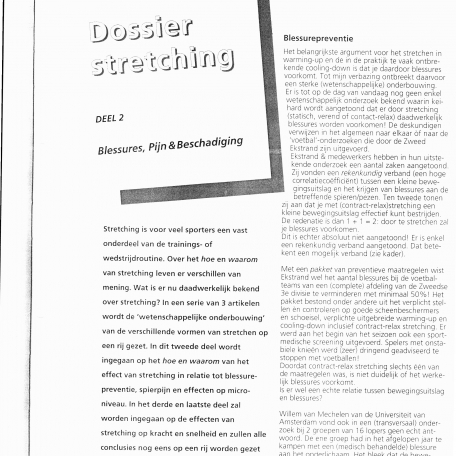 Dossier Stretching deel 2 - 1