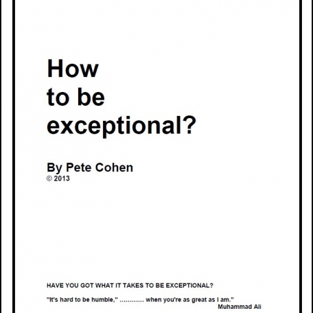 How to be exceptional? - 0
