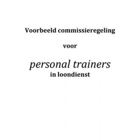 Commissie regeling voor personal trainers  - 0