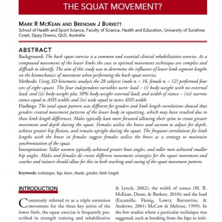 Squat Movement - 1