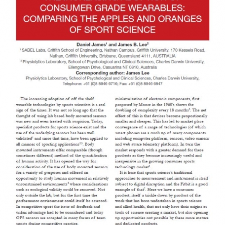 The increasing adoption of consumer grade wearables: invited comment - 1