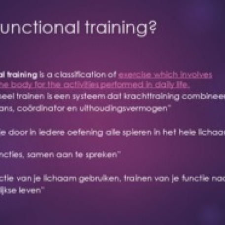 Infinity Flow Functional Trainingday presentatie - 5