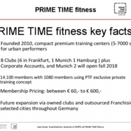 Presentation Prime Time Fitness - 1