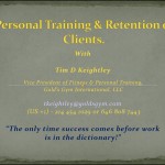 Personal Training and Retention of Clients