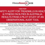 Safety Alert for Treadmills in Health & Fitness Facilities in Australia